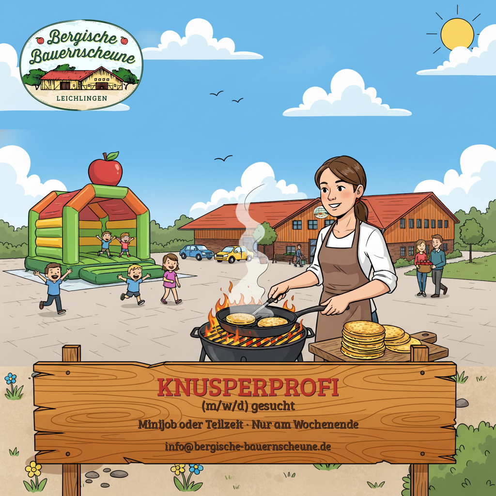 Knusperprofi (m/w/d) gesucht – Bergische Bauernscheune